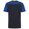 Afbeeldingen van TRICORP T-shirt bi-colour Naden 102006 navy/royal blauw M