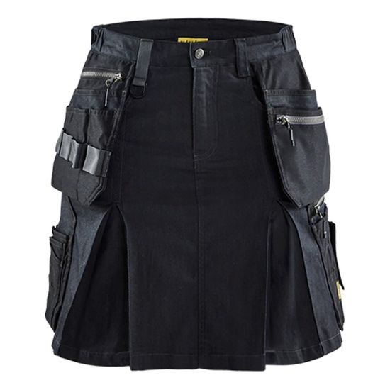 Afbeeldingen van BLÅKLÄDER Werkrok met denim stretch 7180 marineblauw/zwart C40