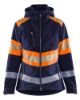 Afbeeldingen van BLÅKLÄDER Softshell jack dames 4404 marineblauw/High Vis oranje S