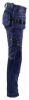 Afbeeldingen van BLÅKLÄDER Werkbroek dames met stretch 7130 marineblauw D21