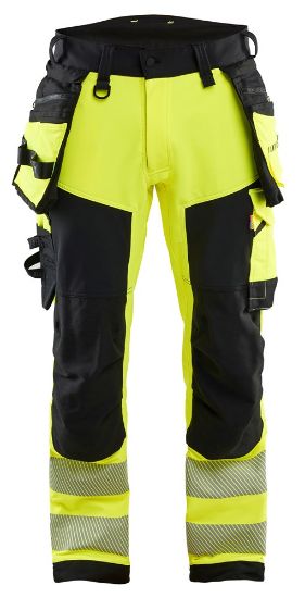 Afbeeldingen van BLÅKLÄDER Werkbroek met 4-weg stretch 1122 High Vis geel/zwart D88