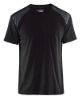 Afbeeldingen van BLÅKLÄDER T-shirt bi-colour 3379 zwart/donkergrijs L