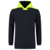 Afbeeldingen van TRICORP Sweater High Vis met capuchon 303005 inkt/fluor geel L
