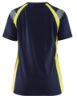 Afbeeldingen van BLÅKLÄDER T-shirt dames Visible 3402 marineblauw/High Vis geel L
