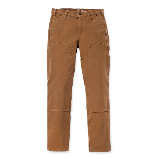 Afbeeldingen van CARHARTT Werkbroek dubbele voorkant stretch twill dames 104296 bruin W10/REG