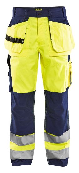 Afbeeldingen van BLÅKLÄDER Werkbroek 1533 High Vis geel/marineblauw D84