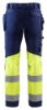 Afbeeldingen van BLÅKLÄDER Werkbroek met stretch 1558 marineblauw/High Vis geel D92