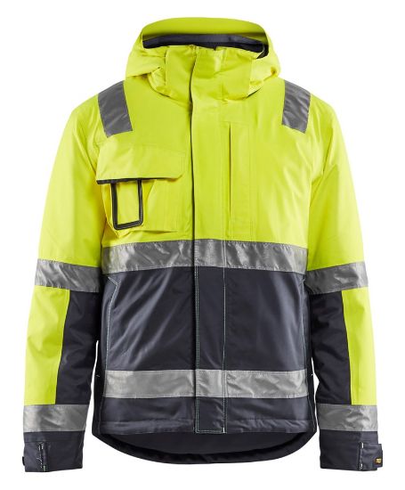 Afbeeldingen van BLÅKLÄDER Winterjas 4870 High Vis geel/medium grijs 2XS