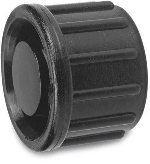 Afbeeldingen van VDL Eindkap PP zwart 16MM knel