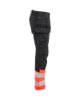 Afbeeldingen van BLÅKLÄDER Werkbroek met stretch 1130 zwart/High Vis rood D104