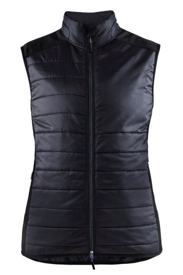 Afbeeldingen van BLÅKLÄDER Bodywarmer gevoerd dames 3864 zwart/donkergrijs M