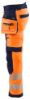 Afbeeldingen van BLÅKLÄDER Softshell werkbroek 1820 High Vis oranje/marineblauw D96