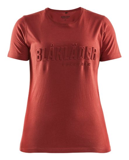 Afbeeldingen van BLÅKLÄDER T-shirt 3D dames 3431 gebrand rood M