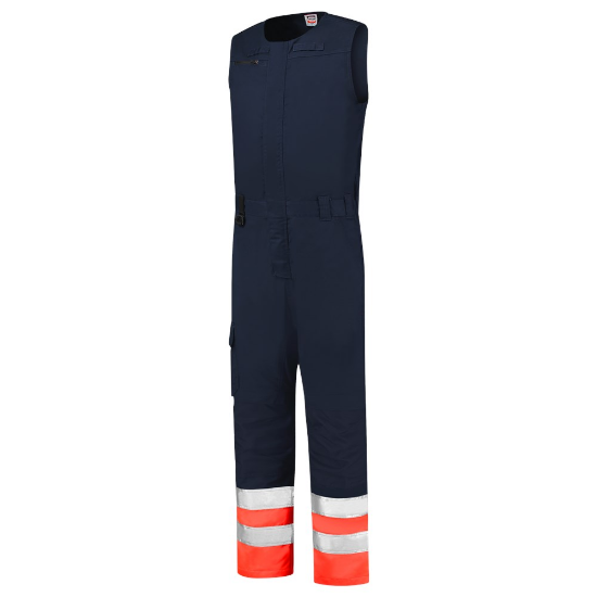 Afbeeldingen van TRICORP Bodybroek High Vis 753008 inkt/fluor rood 46