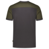 Afbeeldingen van TRICORP T-shirt bi-colour Naden 102006 donkergrijs/army 4XL