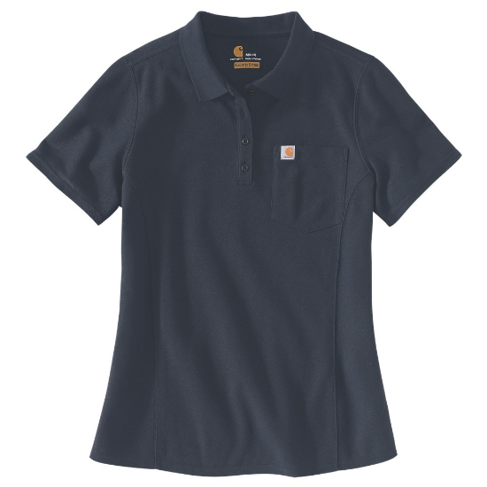 Afbeeldingen van CARHARTT Poloshirt dames 104229 navy L