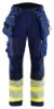 Afbeeldingen van BLÅKLÄDER Softshell werkbroek dames 7114 marineblauw/High Vis geel C32