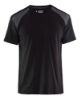 Afbeeldingen van BLÅKLÄDER T-shirt bi-colour 3379 zwart/medium grijs XS