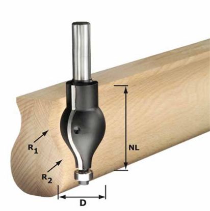 Afbeeldingen van FESTOOL Groeffrees HW schacht 12MM R20,5/16 32X57MM