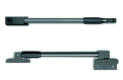 Afbeeldingen van DX Telescopische raamuitzetter zilver-antraciet naar binnen- & buitendraaiend 225-295MM