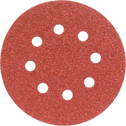 Afbeeldingen van KELFORT Klitschuurschijf rood 8-gat 125MM K60 10x