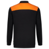 Afbeeldingen van TRICORP Polosweater bi-colour Naden 302004 zwart/oranje M