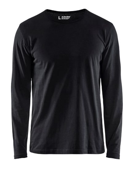 Afbeeldingen van BLÅKLÄDER T-shirt met lange mouwen 3500 zwart LT