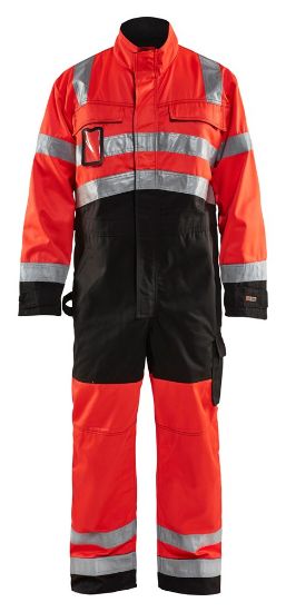 Afbeeldingen van BLÅKLÄDER Overall 6373 High Vis rood/zwart C54