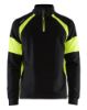 Afbeeldingen van BLÅKLÄDER Sweater Visible 3550 zwart/High Vis geel 2XL