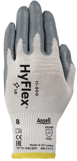 Afbeeldingen van ANSELL Werkhandschoen Hyflex 11-800 grijs 9