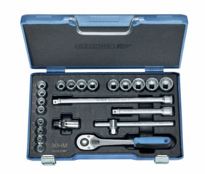 Afbeeldingen van GEDORE Dopsleutelset ⅜" D 30 HMU-10 UD-profiel 6-22MM 22x