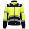 Afbeeldingen van TRICORP Fleecejack Multinorm bi-colour 403013 fluor geel/inkt S