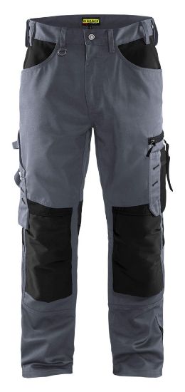 Afbeeldingen van BLÅKLÄDER Werkbroek zonder spijkerzakken 1556 grijs/zwart D116
