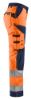 Afbeeldingen van BLÅKLÄDER Werkbroek dames zonder spijkerzakken 7155 High Vis oranje/marineblauw C38
