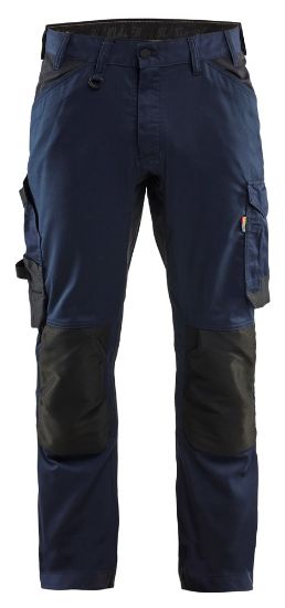 Afbeeldingen van BLÅKLÄDER Werkbroek met 2-weg stretch 1751 donker marineblauw D100