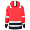 Afbeeldingen van TRICORP Parka High Vis bi-colour 403020 fluor rood/inkt S