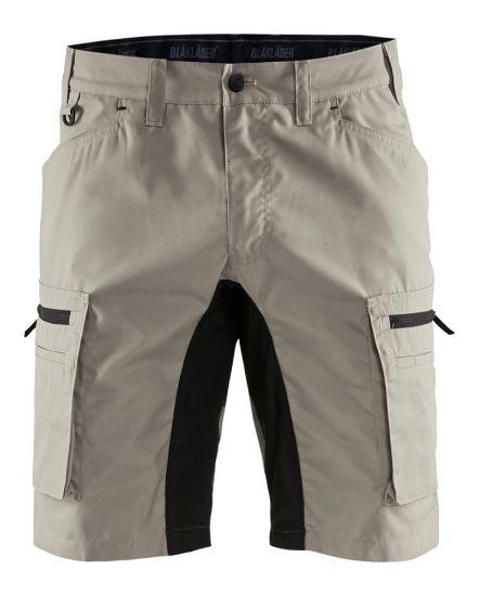Afbeeldingen van BLÅKLÄDER Short service met stretch 1449 stone/zwart C50