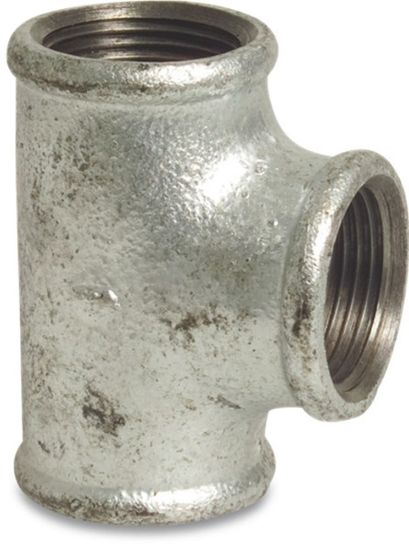 Afbeeldingen van PROFEC T-stuk 90° nr.130 gietijzer VZ ⅛" binnendraad 25bar DVGW