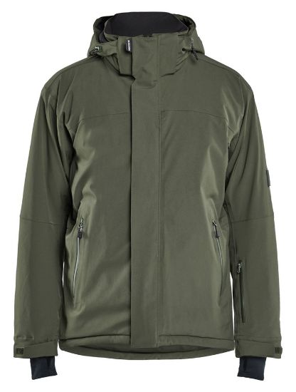 Afbeeldingen van BLÅKLÄDER Winterjas stretch 4991 donker herfstgroen 4XL