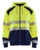 Afbeeldingen van BLÅKLÄDER Hoodie 3546 High Vis geel/marineblauw M