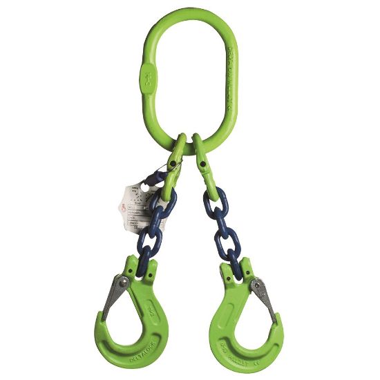 Afbeeldingen van Kettingsprong+klephaak 2spr Grade100 8MM 3M