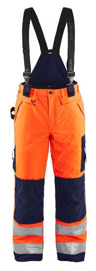 Afbeeldingen van BLÅKLÄDER Winterwerkbroek 1885 High Vis oranje/marineblauw D92