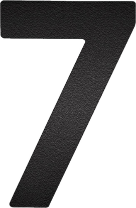Afbeeldingen van OXLOC Huisnummer RVS zwart cijfer nr. 7