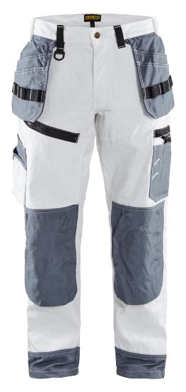 Afbeeldingen van BLÅKLÄDER Werkbroek X1500 1510 wit/grijs D120