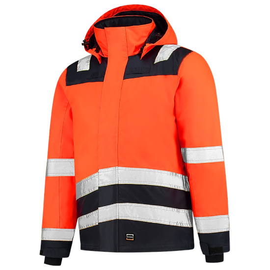 Afbeeldingen van TRICORP Parka Midi High Vis bi-colour 403023 fluor oranje/inkt XS