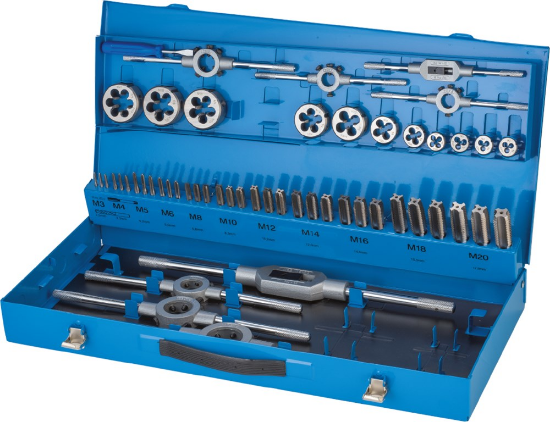 Afbeeldingen van KELFORT Tappen- en snijplatenset M3-M20 55x
