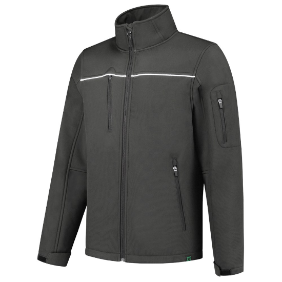 Afbeeldingen van TRICORP Softshell Luxe Rewear 402701 donkergrijs M