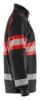 Afbeeldingen van BLÅKLÄDER Sweater met rits 3551 zwart/High Vis rood M