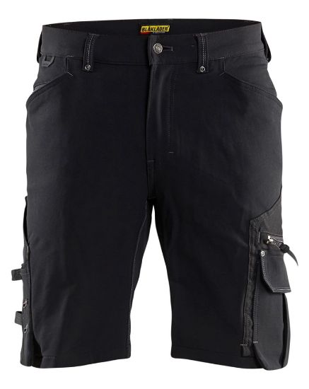 Afbeeldingen van BLÅKLÄDER Short met 4-weg stretch zonder spijkerzakken X1900 1987 zwart C46