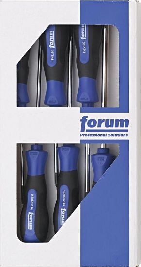 Afbeeldingen van FORUM Schroevendraaierset sleuf/PZ 6x